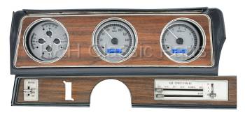 Dakota Digital VHX Gauge System Silver Alloy Blue | 1970-72 Oldsmobile Cutlass | Dakota Digital | 24948