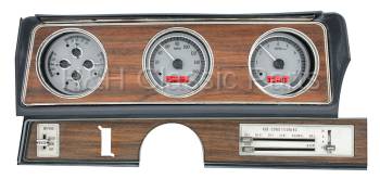 Dakota Digital VHX Gauge System Silver Alloy Red | 1970-72 Oldsmobile Cutlass | Dakota Digital | 24949