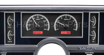 Dakota Digital VHX Gauge System Black Alloy Red | 1984-87 Buick Regal | Dakota Digital | 60031