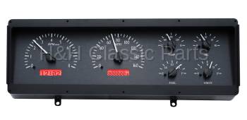 Dakota Digital VHX Gauge System Black Alloy Red | 1978-88 Oldsmobile Cutlass | Dakota Digital | 60041