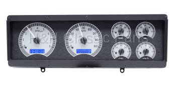 Dakota Digital VHX Gauge System Silver Alloy Blue | 1978-88 Oldsmobile Cutlass | Dakota Digital | 60043