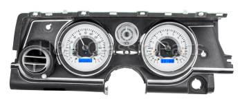 Dakota Digital VHX Gauge System Silver Alloy Blue | 1963-65 Buick Riviera | Dakota Digital | 70134