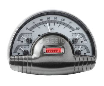 Dakota Digital VHX Gauge System Silver Alloy Red | 1949-50 Oldsmobile | Dakota Digital | 70156