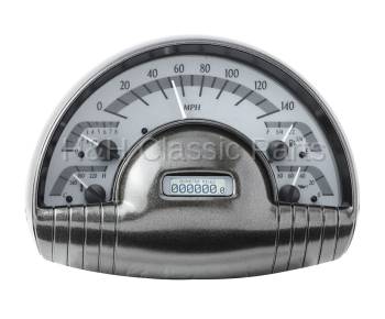 Dakota Digital VHX Gauge System Silver Alloy White | 1949-50 Oldsmobile | Dakota Digital | 70157