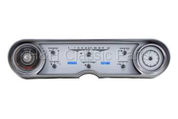 Dakota Digital VHX Gauge System Silver Alloy Blue | 1965-66 Cadillac | Dakota Digital | 70148