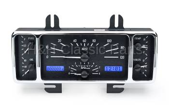 Dakota Digital VHX Gauge System Black Alloy Blue | 1940-47 Ford Truck/1940 Ford Car | Dakota Digital | 80002
