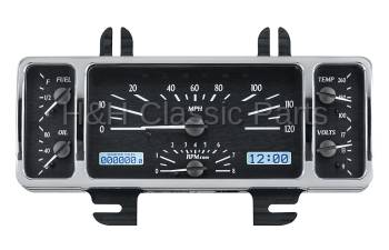 Dakota Digital VHX Gauge System Black Alloy White | 1940-47 Ford Truck/1940 Ford Car | Dakota Digital | 80004