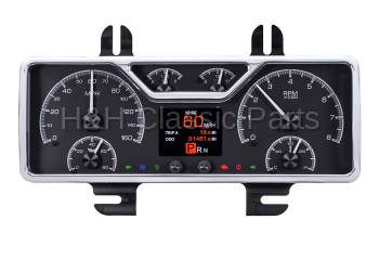 Dakota Digital HDX Gauge Series Black Alloy | 1940-47 Ford Truck/1940 Ford Car | Dakota Digital | 80008