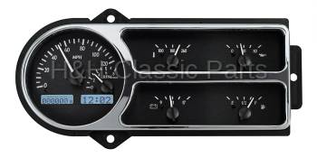 Dakota Digital VHX Gauge System Black Alloy White | 1948-50 Ford Truck | Dakota Digital | 80014