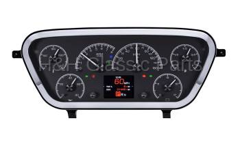 Dakota Digital HDX Gauge Series Black Alloy | 1953-55 Ford Truck | Dakota Digital | 80033