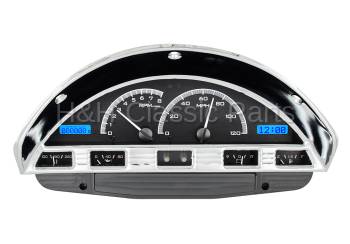 Dakota Digital VHX Gauge System Black Alloy Blue | 1956 Ford Truck | Dakota Digital | 80037
