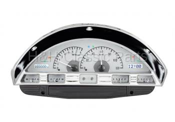 Dakota Digital VHX Gauge System Silver Alloy White | 1956 Ford Truck | Dakota Digital | 80042