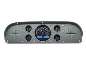 Dakota Digital VHX Gauge System Black Alloy Blue | 1957-60 Ford Truck | Dakota Digital | 80047