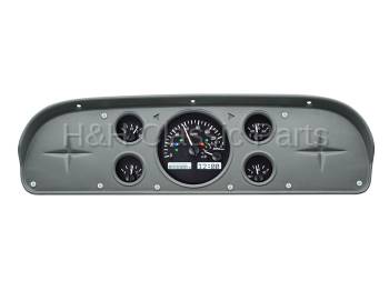 Dakota Digital VHX Gauge System Black Alloy Red | 1957-60 Ford Truck | Dakota Digital | 80049