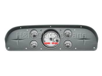 Dakota Digital VHX Gauge System Silver Alloy Red | 1957-60 Ford Truck | Dakota Digital | 80051