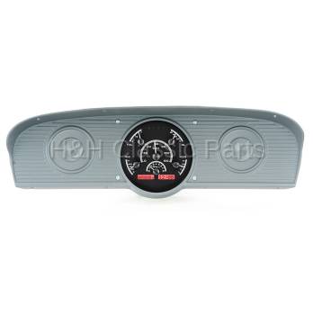 Dakota Digital VHX Gauge System Black Alloy Red | 1961-66 Ford Truck | Dakota Digital | 80055