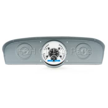 Dakota Digital VHX Gauge System Silver Alloy Blue | 1961-66 Ford Truck | Dakota Digital | 80057