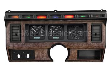 Dakota Digital VHX Gauge System Black Alloy Red | 1980-86 Ford Truck | Dakota Digital | 80091
