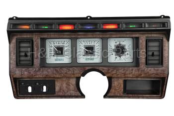 Dakota Digital VHX Gauge System Silver Alloy Red | 1980-86 Ford Truck | Dakota Digital | 80094