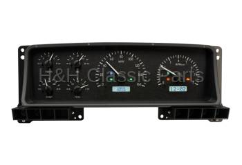 Dakota Digital VHX Gauge System Black Alloy White | 1987-91 Ford Truck | Dakota Digital | 80099