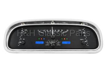 Dakota Digital VHX Gauge System Black Alloy Blue | 1960-63 Ford Falcon | Dakota Digital | 80106