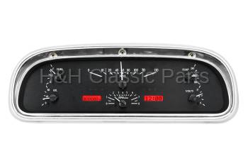 Dakota Digital VHX Gauge System Black Alloy Red | 1960-63 Ford Falcon | Dakota Digital | 80107