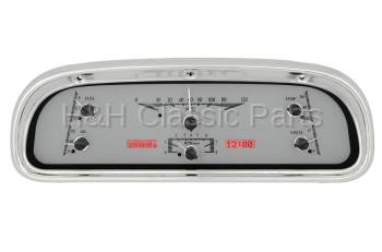 Dakota Digital VHX Gauge System Silver Alloy Red | 1960-63 Ford Falcon | Dakota Digital | 80110