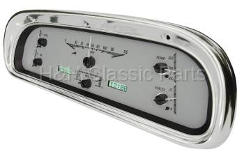 Dakota Digital VHX Gauge System Silver Alloy White | 1960-63 Ford Falcon | Dakota Digital | 80111