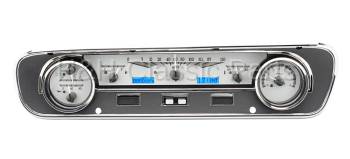 Dakota Digital VHX Gauge System Silver Alloy Blue | 1964-65 Ford Falcon | Dakota Digital | 80115