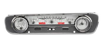 Dakota Digital VHX Gauge System Silver Alloy Red | 1964-65 Ford Falcon | Dakota Digital | 80116