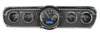 Dakota Digital VHX Gauge System Black Alloy Blue | 1965-66 Ford Mustang | Dakota Digital | 80124