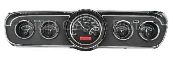 Dakota Digital VHX Gauge System Black Alloy Red | 1965-66 Ford Mustang | Dakota Digital | 80125