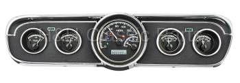 Dakota Digital VHX Gauge System Black Alloy White | 1965-66 Ford Mustang | Dakota Digital | 80126