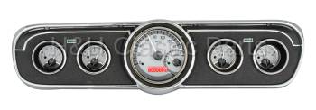 Dakota Digital VHX Gauge System Silver Alloy Red | 1965-66 Ford Mustang | Dakota Digital | 80128