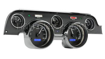 Dakota Digital VHX Gauge System Black Alloy Blue | 1967-68 Ford Mustang | Dakota Digital | 80136