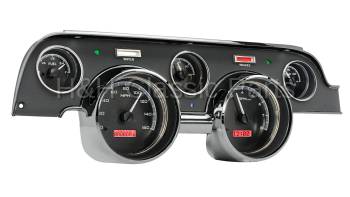 Dakota Digital VHX Gauge System Black Alloy Red | 1967-68 Ford Mustang | Dakota Digital | 80137