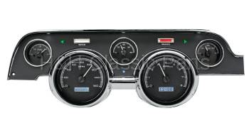 Dakota Digital VHX Gauge System Black Alloy White | 1967-68 Ford Mustang | Dakota Digital | 80138