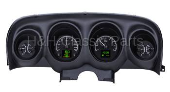 Dakota Digital HDX Gauge System Black Alloy | 1969-70 Ford Mustang | Dakota Digital | 80142