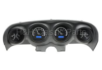 Dakota Digital VHX Gauge System Black Alloy Blue | 1969-70 Ford Mustang | Dakota Digital | 80146