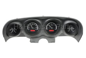 Dakota Digital VHX Gauge System Black Alloy Red | 1969-70 Ford Mustang | Dakota Digital | 80147