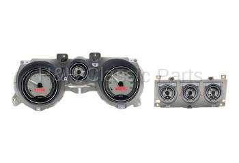 Dakota Digital VHX Gauge System Silver Alloy Red | 1971-73 Ford Mustang | Dakota Digital | 80168