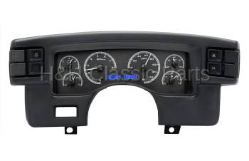 Dakota Digital VHX Gauge System Black Alloy Blue | 1990-93 Ford Mustang | Dakota Digital | 80186