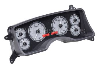 Dakota Digital VHX Gauge System Silver Alloy Red | 1990-93 Ford Mustang | Dakota Digital | 80190