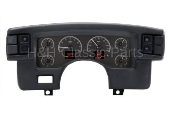 Dakota Digital HDX Gauge System Black Alloy | 1990-93 Ford Mustang | Dakota Digital | 80192