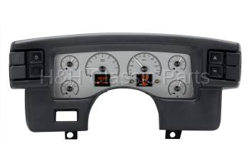 Dakota Digital HDX Gauge System Silver Alloy | 1990-93 Ford Mustang | Dakota Digital | 80193