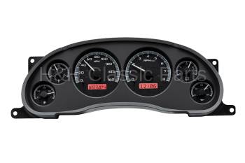 Dakota Digital VHX Gauge System Black Alloy Red | 1994-04 Ford Mustang | Dakota Digital | 80196