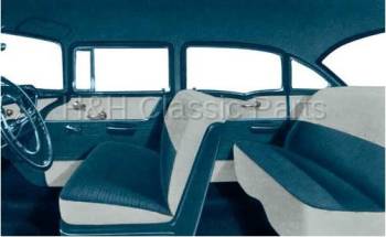 Blue/Ivory Seat Cover | 1956 Fullsize Chevy Car | CARS Inc | 3085