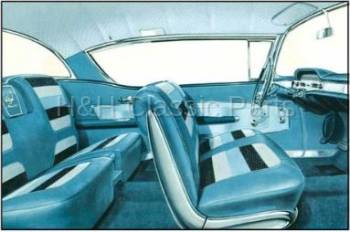 Blue/Silver/Blue Side Panel | 1958 Impala | CARS Inc | 14233