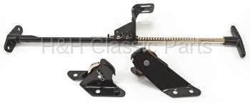 Parking Brake Handle Assembly with Black Handle | 1955-56 Fullsize Chevy Car | Golden Star | 3704