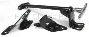 Parking Brake Handle Assembly with Chrome Handle | 1955-56 Fullsize Chevy Car | Golden Star | 4916